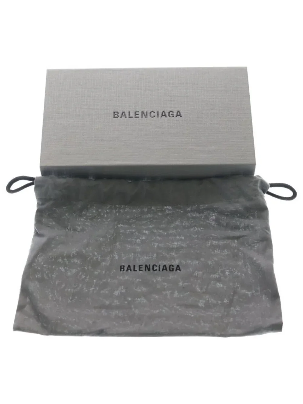 Balenciaga Continental Leather Wallet Black